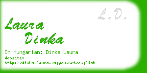 laura dinka business card